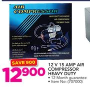 12V 15 AMP Air Compressor Heavy Duty