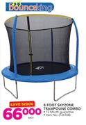 Bounceking 8 Foot Skyzone Trampoline Combo