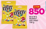M & M's Peanut Or Cand-2 x 100g