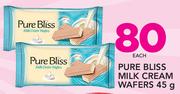 Pure Bliss Milk Cream Wafers-45g Each