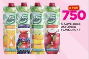 5 Alive Juice Assorted Flavours-2 x 1Ltr