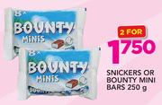 Snickers Or Bounty Mini Bars-2 x 250g