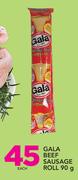 Gala Beef Sausage Roll-90g Each