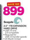 Seagate 2.5" 1TB Expansion Hard Drive