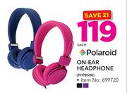 Polaroid On ear Headphone PHP8500-Each