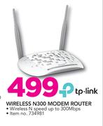 TP Link Wireless N300 Modem Router