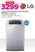 LG 8.5Kg Top Load Washing Machine Metallic T8574TDDVH