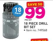 Stramm 18 Piece Drill Bit Set-Per Set