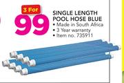 Kreppy Krauly Single Length Pool Hose Blue-For 3