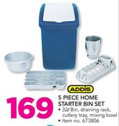 Addis 5 Piece Home Starter Bin Set