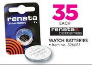 Renata watch Batteries-Each