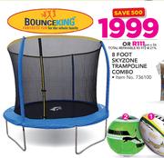 Bounce King 8 Foot Skyzone Trampoline Combo
