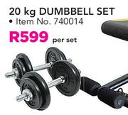 Everlast 20Kg Dumbbell Set-Per Set