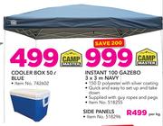 Campmaster Instant 100 Gazebo 3 x 3m Navy