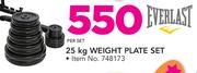 Everlast 25Kg Weight Plate Set-Per Set