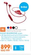JBL In Ear Headphone E25BT-Each
