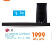 LG 2.1 Channel Soundbar SUBW SH2