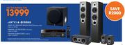 Jamo 5.0 Speaker Bundle Black S426HCS3BL+Yamaha AV Receiver HTR-3069+Yamaha Subwoofer-For Bundle