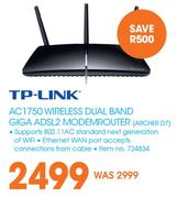 TP-Link AC1750 Wireless Dual Band Giga ADSL2 Modem Router ARCHER D7
