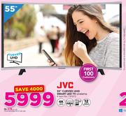 JVC 55" Curved UHD Smart LED TV LT-55N776