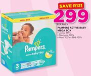 Pampers Active baby Mega Box-Per Pack