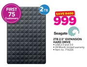 Seagate 2TB 2.5" Expansion Hard Drive