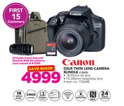 Canon DSLR Twin Lens Camera Bundle 1300D