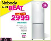 Hisense 299Ltr Bottom Freezer Fridge Metallic H299BME