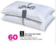 Sheraton 2 Pack Hollow Fibre Pillows-Per Pack