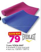 Everlast 3mm Yoga Mat-Each