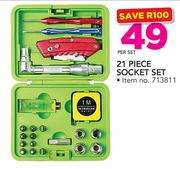 21 Piece Socket Set-Per Set