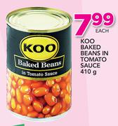 Koo Baked Beans In Tomato Sauce-410g