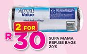 Supa Mama Refuse Bags-2 x 20's