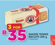 Bakers Tennis Biscuits Assorted-3 x 200g