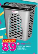 Miss Molly Two Tone Mega Linen Bin-Each