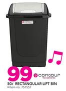 Contour 50Ltr Rectangular Lift Bin