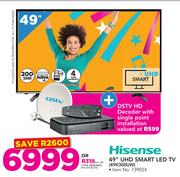Hisense 49" UHD Smart LED TV 49K300UW