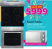 Russell Hobbs 3 Piece Cooking Set With Free Russell Hobbs 20Ltr Microwave Oven
