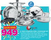 Tissoli 21 Piece Stainless Steel Cookware Set