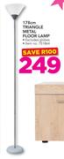 178cm Triangle Floor Lamp Excluding Globes