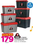 Pride 3 Piece Storage Box Set-Per Set