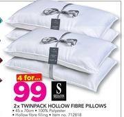 Sheraton 2 x Twinpack Hollow Fibre Pillows