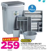 Addis 5 Piece Bigga Bin Set-Per Set