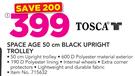 Tosca Space Age 50cm Black Upright Trolley