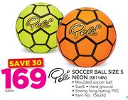 Pele Soccer Ball Size 5 Neon SB114N-Each
