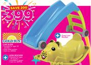 Goldsun Car Slide With Free Lion Rocker