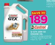 Castrol GTX 20W 50 Engine Oil-5Ltr