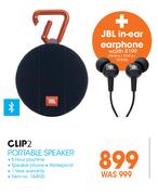 JBL Clip 2 Portable Speaker 