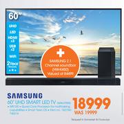 Samsung 60" UHD Smart LED TV 60KU7000