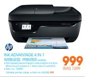 HP Ink Advantage 4 In 1 Wireless Printer IA3835